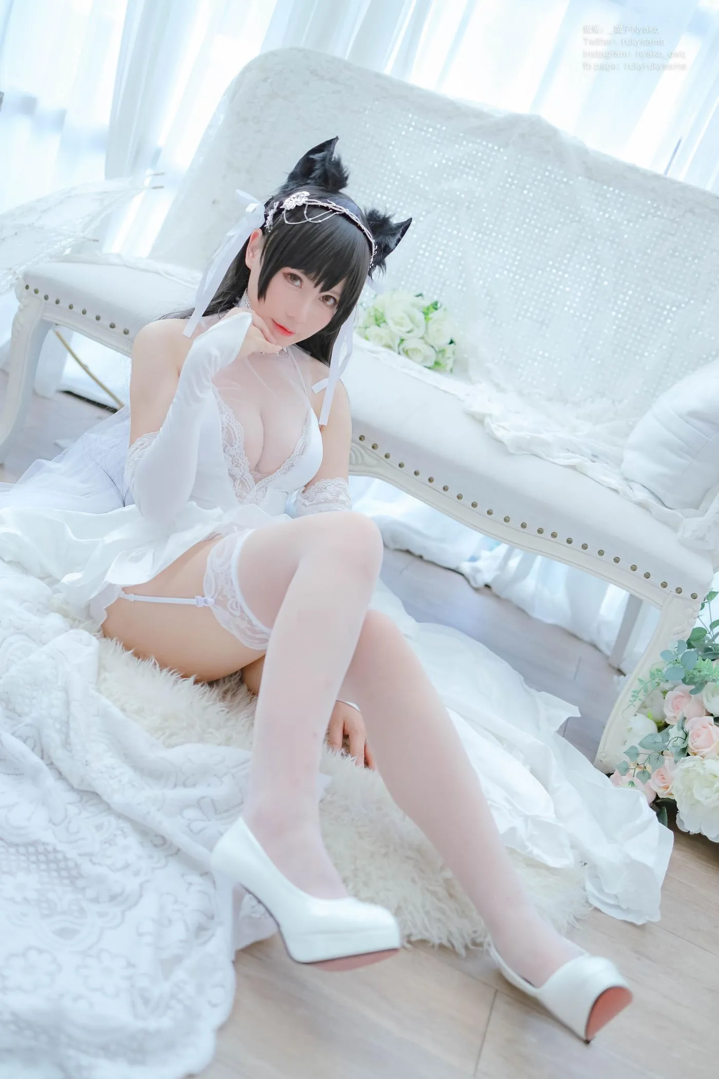 Nyako喵子 – NO.38 爱宕婚纱 [62P]插图